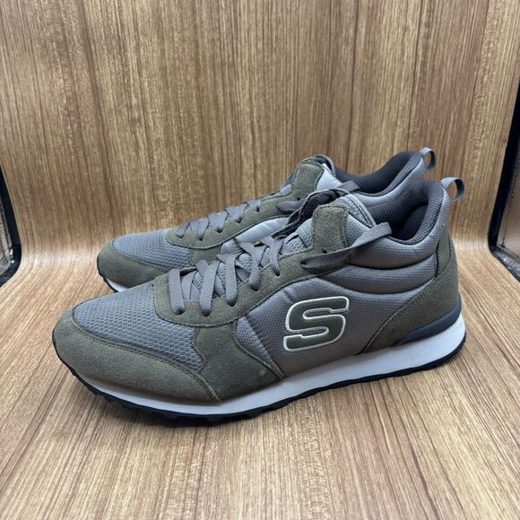 Skechers Originals Retro OG 85 Fashion Sneaker Olive/Gray Men’s Size 14 - Picture 3 of 8